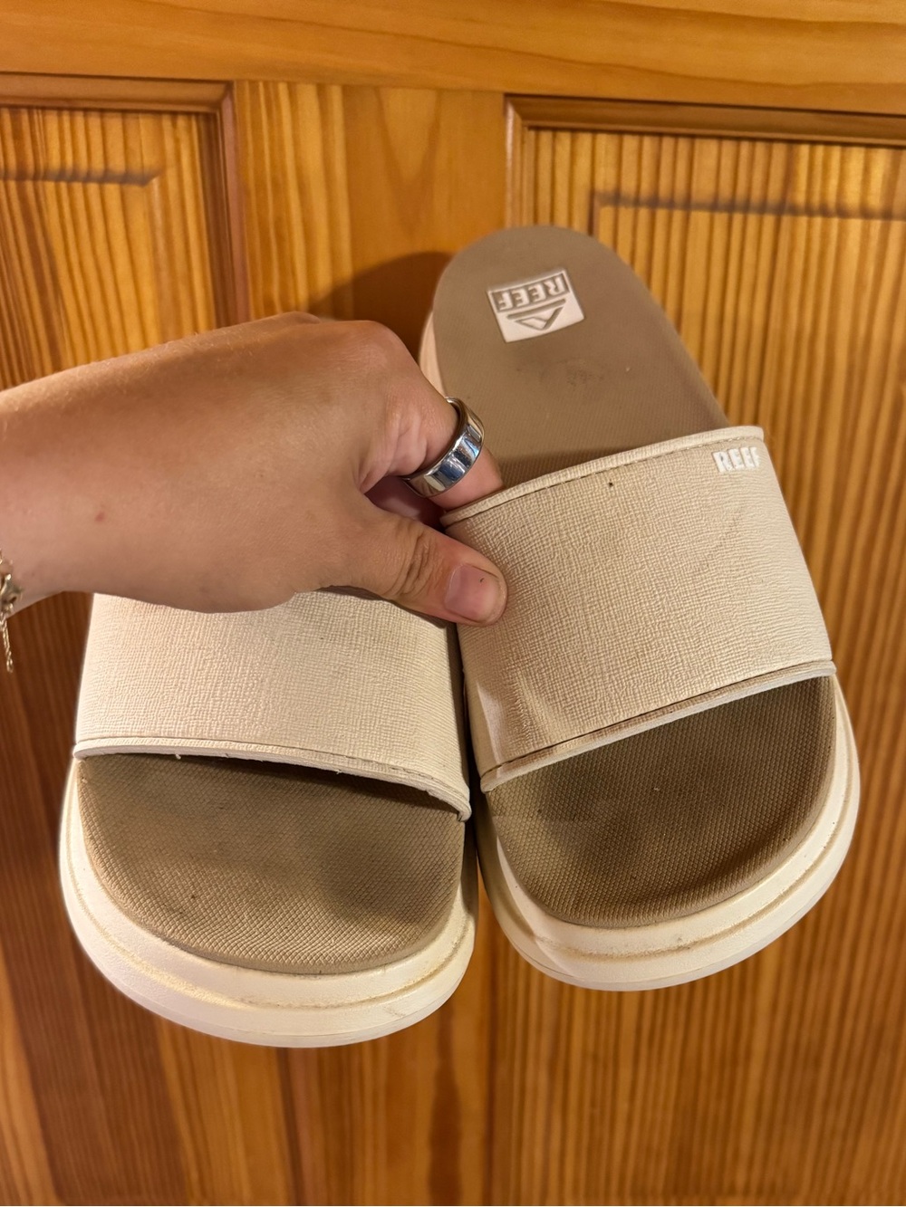 Reef Cushion Bondi Bay Slide Platform Sandals